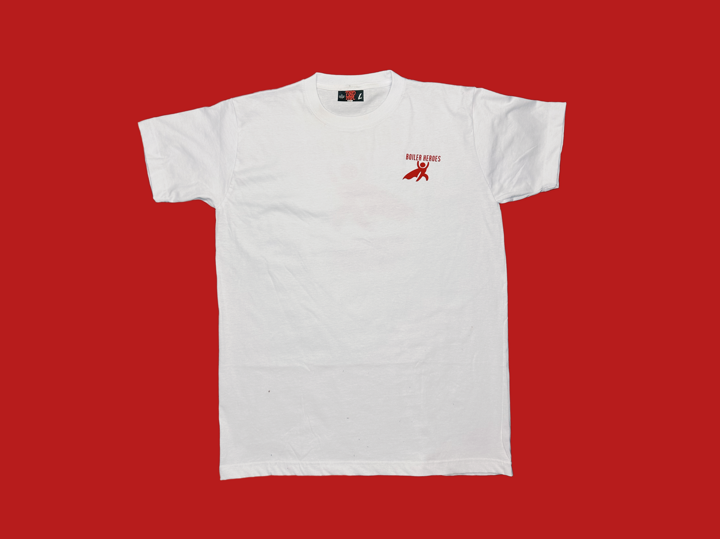 Boiler Heroes white tee