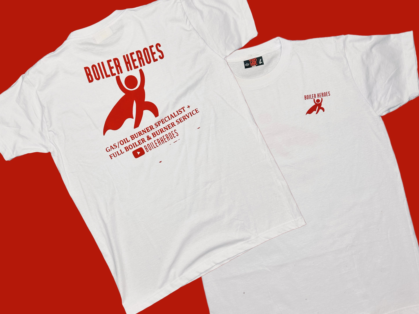 Boiler Heroes white tee