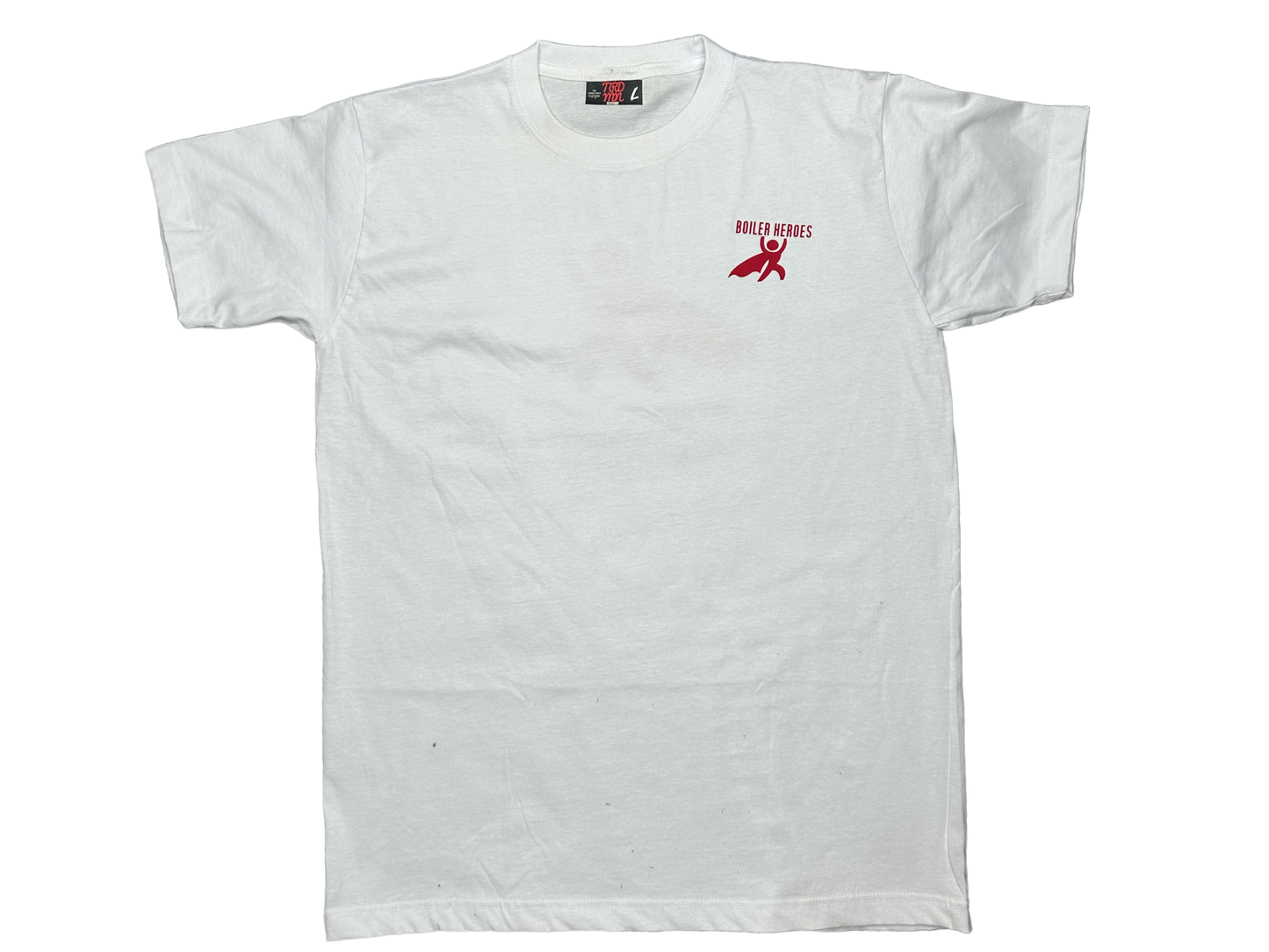 Boiler Heroes white tee